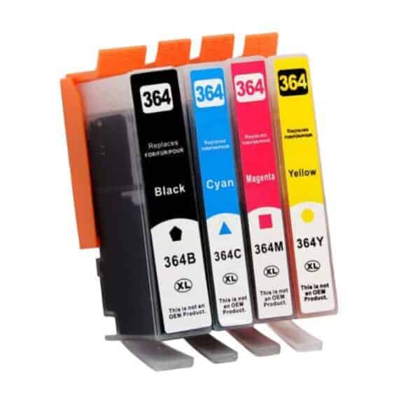 HP 364XL multipack 4 τεμαχίων συμβατών μελανιών για HP Photosmart & DeskJet