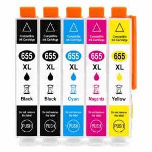 HP 655XL– Multipack 5 Τεμαχίων Συμβατών Μελανιών για HP DeskJet Ink Advantage series