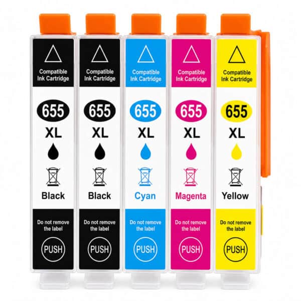 HP 655XL– Multipack 5 Τεμαχίων Συμβατών Μελανιών HP 655XL– Multipack 5 Τεμαχίων Συμβατών Μελανιών για HP DeskJet Ink Advantage series