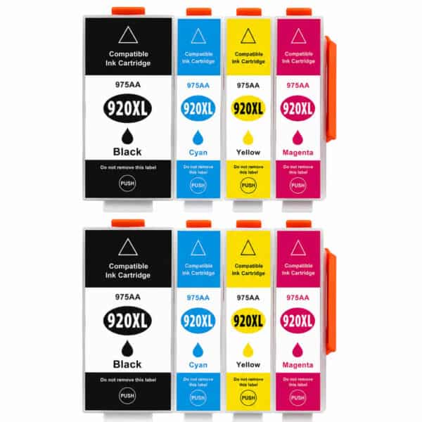 HP 920XL – Multipack 8 Τεμαχίων Συμβατών hp 920xl multipack 8 pack – σετ 8 xl μελανιών για hp officejet