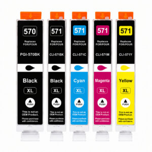 Canon PGI-570XL / CLI-571XL multipack 5 συμβατών μελανιών για Canon Pixma