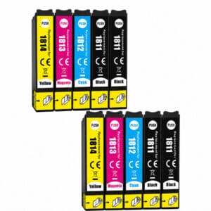 Epson 18XL multipack 10 τεμαχίων 4x Black συμβατών μελανιών για Epson XP