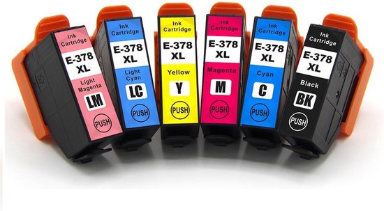 Epson 378XL multipack συμβατών μελανιών για εκτυπωτές Epson