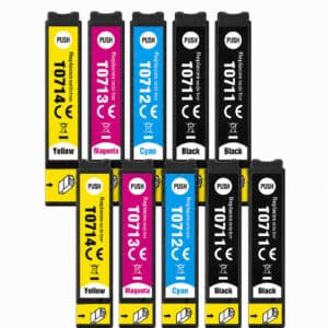 EPSON T0715 multipack 10 τεμαχίων συμβατών μελανιών για Epson Stylus