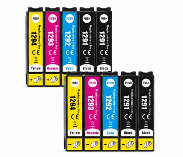 EPSON T1295 – Multipack 10 Συμβατών Μελανιών Epson T1295 multipack συμβατά μελάνια T1291 T1292 T1293 T1294