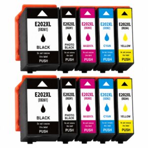 Epson 202XL multipack 10 τεμαχίων (2 σετ) συμβατών μελανιών για Expression Premium XP
