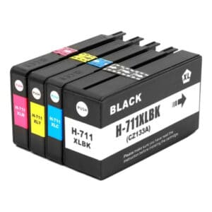 HP 711XL - Multipack 4 Τεμαχίων Συμβατών Μελανιών με Εκτυπωτές HP Designjet
