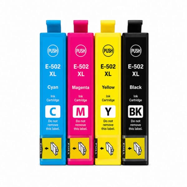 EPSON 502XL – Multipack 4 Τεμαχίων Συμβατών Μελανιών Epson 502XL multipack 4 τεμαχίων συμβατών μελανιών για Epson XP και WF