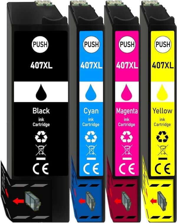 epson 407xl – σετ 4 μελανιών XL για Epson WorkForce Pro WF-4745