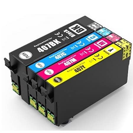 epson 407xl – πακέτο 4 τεμαχίων μελανιών XL για Epson WF-4745 epson 407xl – σετ 4 μελανιών XL για Epson WorkForce Pro WF-4745