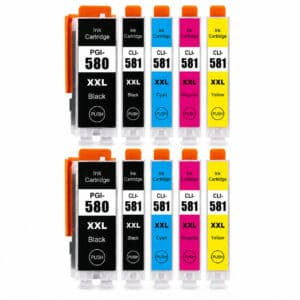 Canon PGI-580XXL / CLI-581XXL multipack 10 συμβατών μελανιών για Canon Pixma