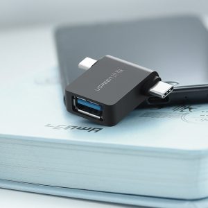 Ugreen Μετατροπέας 2in1 από USB-C & micro USB male σε USB-A female (30453) - Image 3