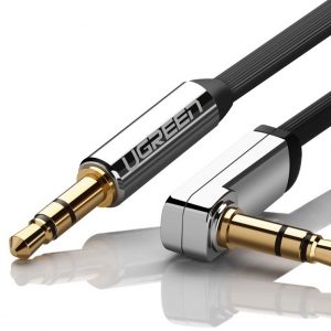 Ugreen Καλώδιο από 3.5mm male σε 3.5mm male γωνία 1m μαύρο (10597) - Image 3