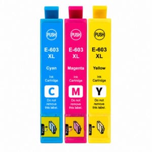 Epson 603XL multipack 3 τεμαχίων Cyan Magenta Yellow συμβατών μελανιών για Expression Home και WorkForce
