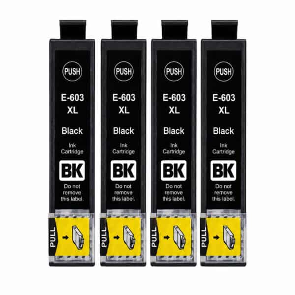 Epson 603XL Black Multipack 4 Συμβατά Μελάνια