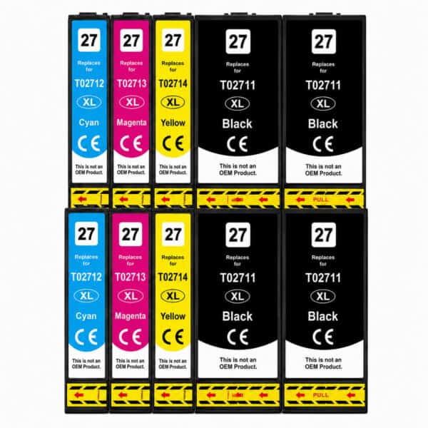 EPSON 27XL – Multipack 10 Συμβατών Μελανιών epson 27xl – multipack 10 μελανιών με 4x black για Epson WorkForce