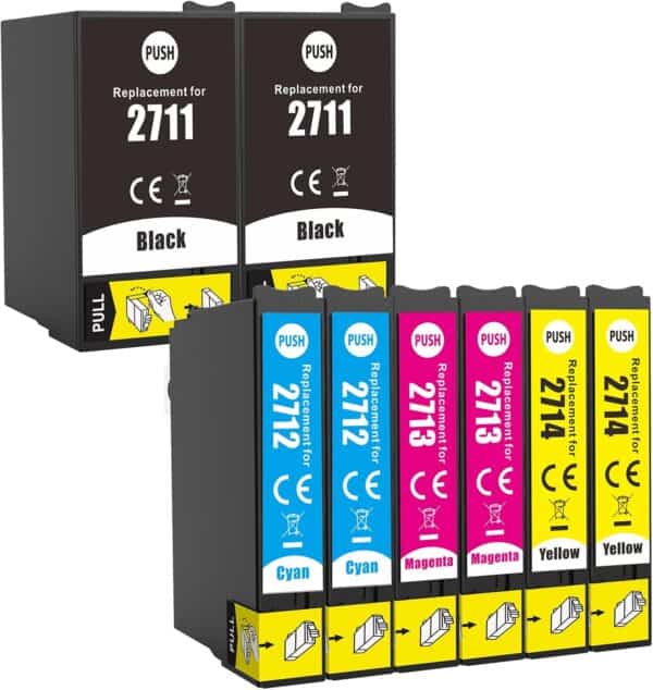 epson 27xl – multipack 8 μελανιών xl (2 σετ) για εκτυπωτές Epson WorkForce