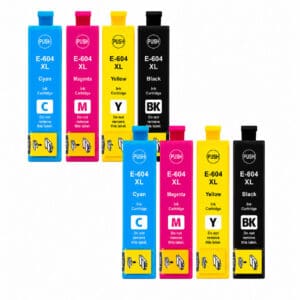 Epson 604XL multipack 8 τεμαχίων (2 σετ) συμβατών μελανιών για XP και WF
