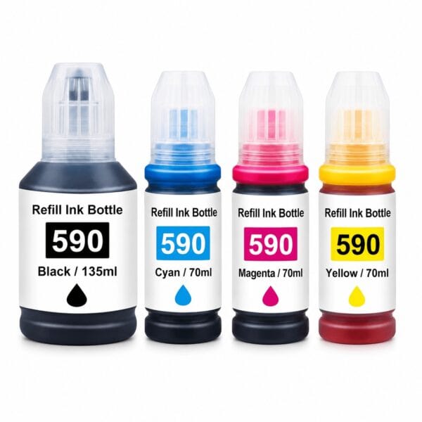 Canon GI-490 / GI-590 multipack 4 συμβατών μελανιών για Canon Pixma