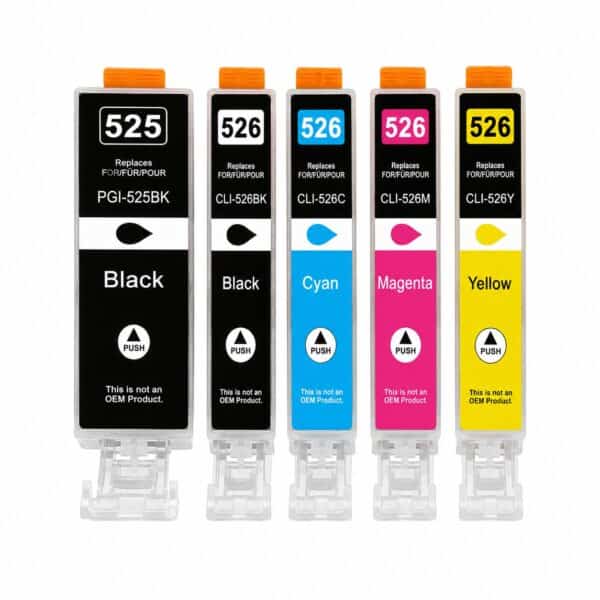 Canon PGI-525 / CLI-526 multipack 5 συμβατών μελανιών για Canon Pixma