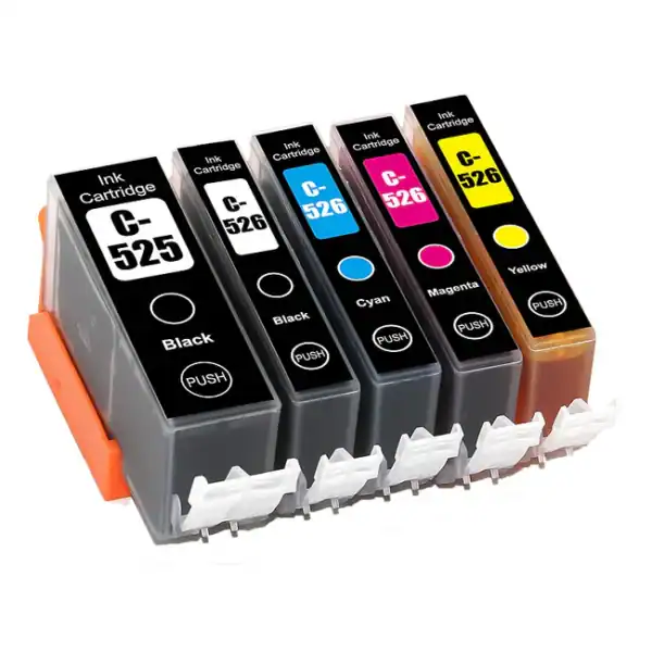 canon pgi-525 / cli-526 – πακέτο 5 μελανιών XL για Canon Pixma