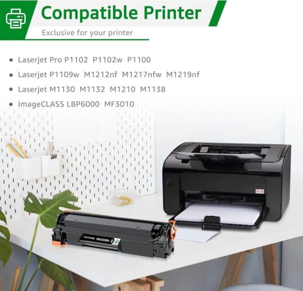 HP CE285A CE278A CB435A CB436A & Canon 712–728 – Συμβατό Universal Τόνερ Μαύρο για HP LaserJet & Canon LBP