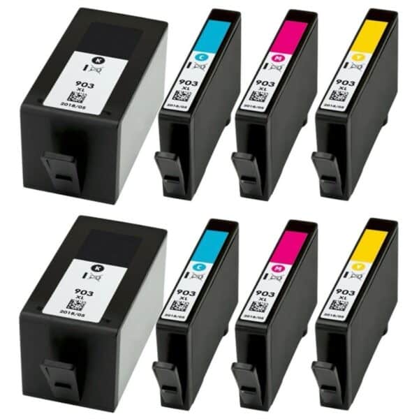 HP 903XL multipack 8 τεμαχίων (2 σετ) συμβατών μελανιών για HP OfficeJet HP 903XL multipack 8 τεμαχίων (2 σετ) συμβατών μελανιών για HP OfficeJet