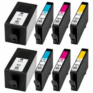 HP 903XL multipack 8 τεμαχίων (2 σετ) συμβατών μελανιών για HP OfficeJet