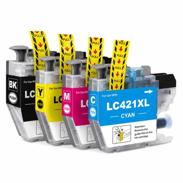 BROTHER LC421XL – Multipack 4 Συμβατών Μελανιών Brother LC421XL συμβατά μελάνια για εκτυπωτές Brother DCP και MFC