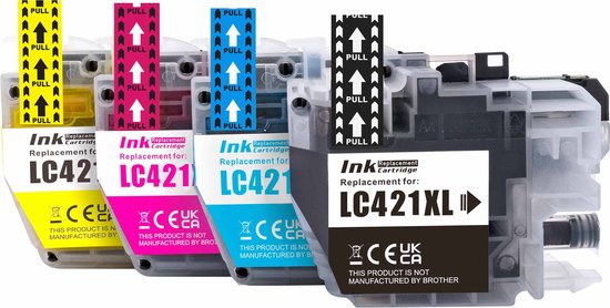 Brother LC421XL συμβατά μελάνια για εκτυπωτές Brother DCP και MFC