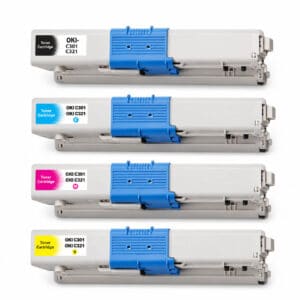 OKI C301 Multipack 4 Τεμάχιών Συμβατών Τόνερ για Εκτυπωτές Oki C και MC
