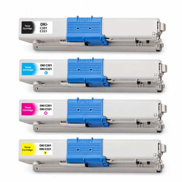 OKI C301– Multipack 4 Τεμάχιών Συμβατών Τόνερ OKI C301 Multipack 4 Τεμάχιών Συμβατών Τόνερ για Εκτυπωτές Oki C και MC