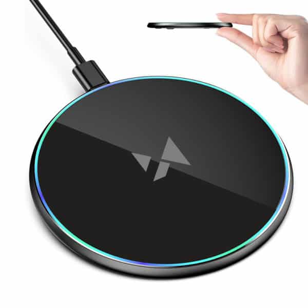 Wozinsky WLI-01Y 15W Qi Inductive Charger with USB-C Cable - Black