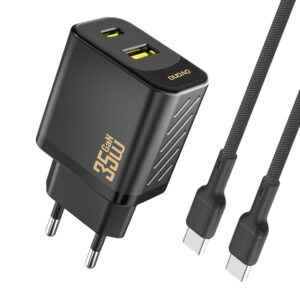 Dudao A27 Wall Charger MaxC 35W GaN με USB-C Cable Μαύρο
