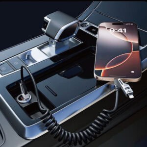 Dudao L20 Cable Pro 4-in-1 USB-A USB-C σε Lightning και USB-C Μαύρο