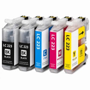 Brother LC223 Multipack 5 Συμβατά Μελάνια 2x Black