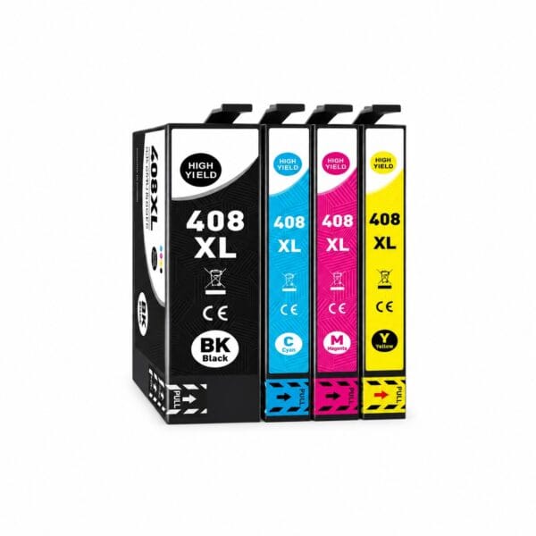 Epson 408XL multipack 4 συμβατών μελανιών για Epson WorkForce Pro WF-C4310 και WF-C4810