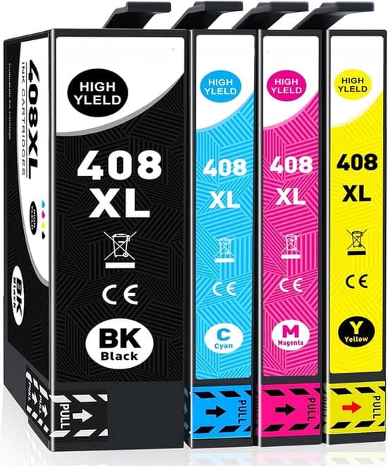 EPSON 408XL – Multipack 4 Συμβατών Μελανιών για Εκτυπωτές Epson Workforce Pro Epson 408XL multipack 4 συμβατών μελανιών για Epson WorkForce Pro WF-C4310 και WF-C4810