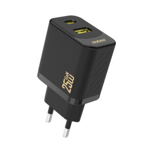 Dudao A26T Charger GaN 25W USB-A, USB-C - Black