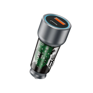 Dudao R4T 25W mini Car Charger USB-A / USB-C Car Charger - Gray