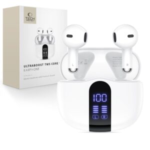 Tech-Protect Headphones TWS Pro G2 UltraBoost - White